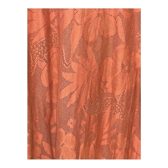 Aerie Kimono Cardigan In Rust Lightweight Floral Lace Open Swimsuit Cover-Up OS - Picture 3 of 4